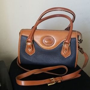 Vintage Dooney & Bourke Navy Satchel